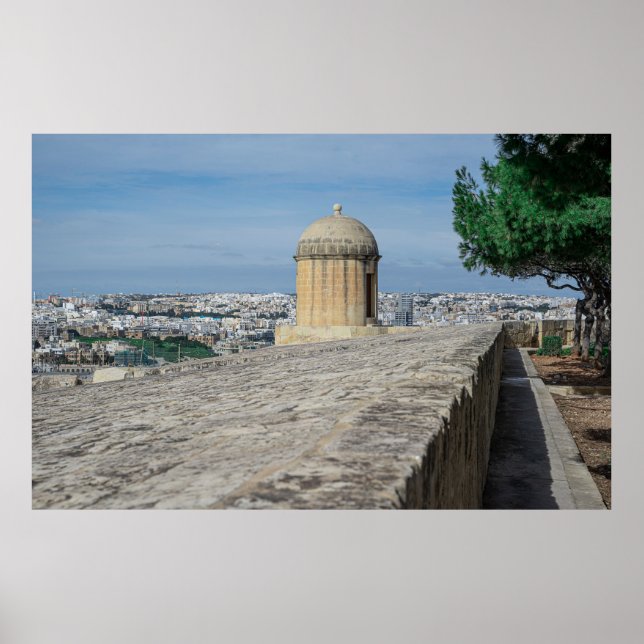 Affiche Tourelle de canon sur les murs de la vieille ville (Devant)