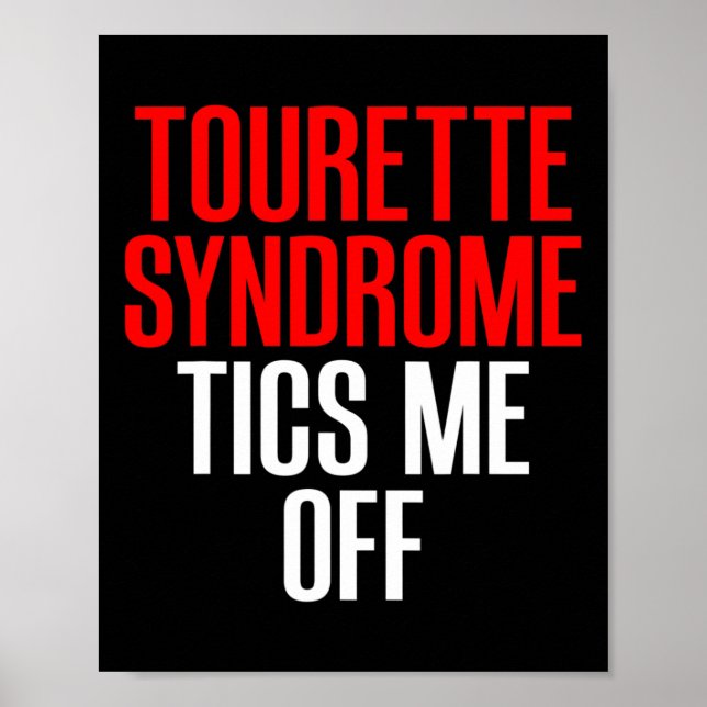 Affiche Tourettes de sensibilisation au syndrome Tourettes (Devant)