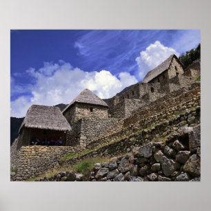 Affiche Touristes à Machu Picchu