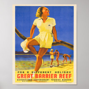Affiche touristique australienne vintage des année