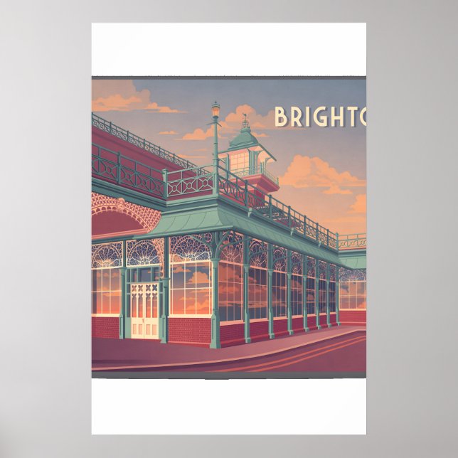 Affiche touristique de Brighton (Devant)