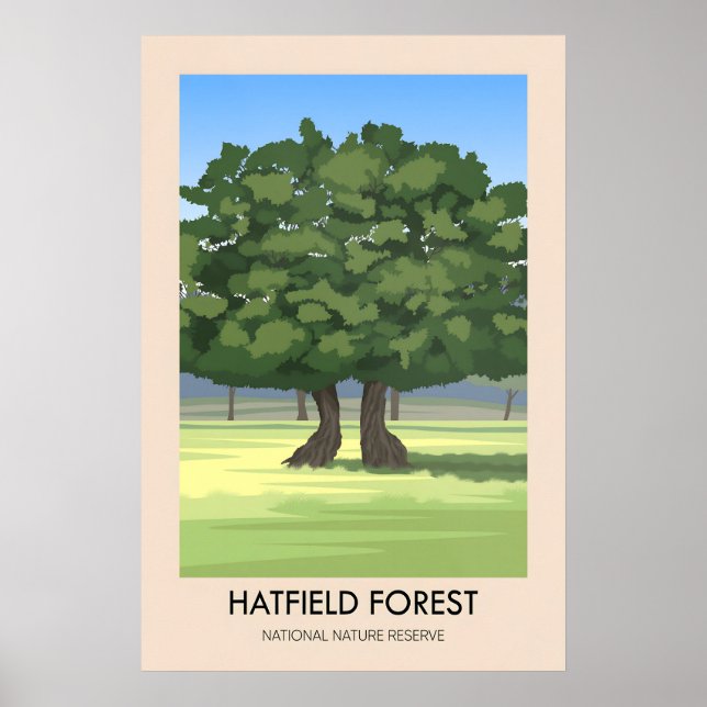 Affiche touristique de Hatfield Forest (Devant)