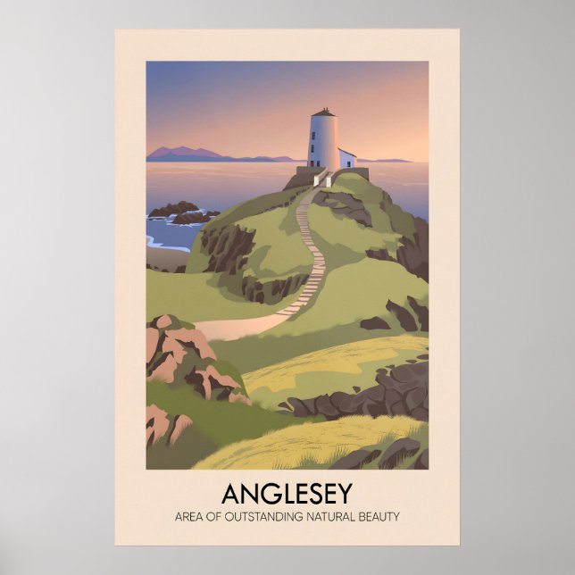 Affiche touristique de la zone de beauté naturelle (Devant)
