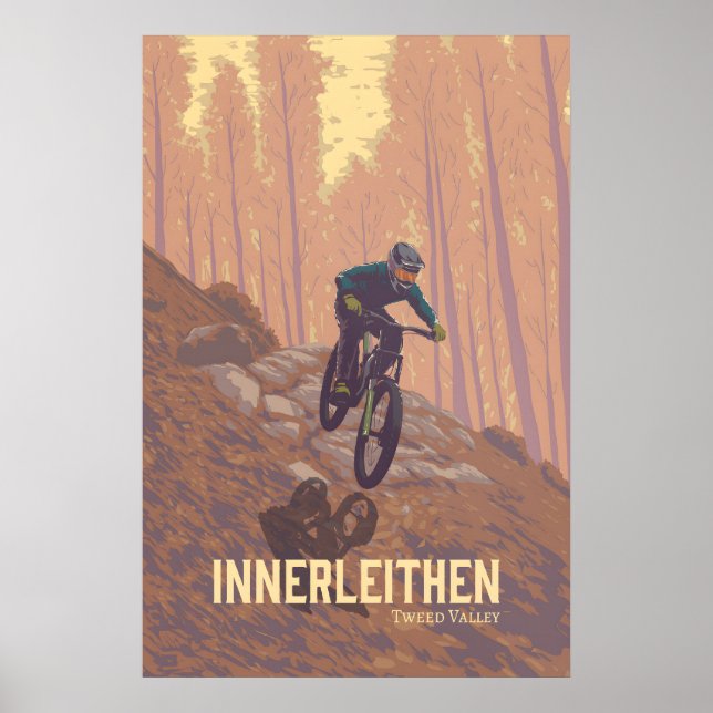 Affiche touristique de vélos tout terrain d'Innerl (Devant)