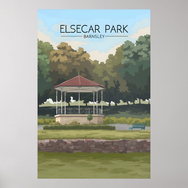 Affiche touristique d'Elsecar Park Barnsley (Devant)