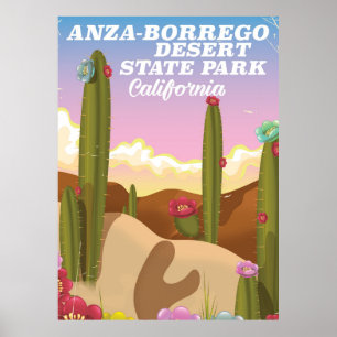 Affiche touristique du Parc d'état du désert d'Anz