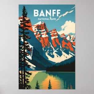 Affiche touristique du parc national Banff