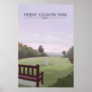 Affiche touristique du parc national de Fryent Bre