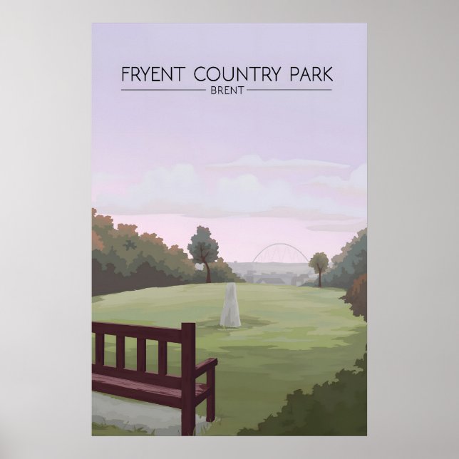 Affiche touristique du parc national de Fryent Bre (Devant)