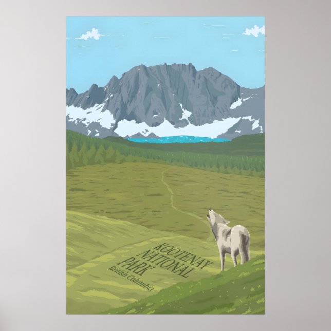 Affiche touristique du Parc national de Kootenay (Devant)