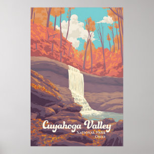 Affiche touristique du parc national de la vallée