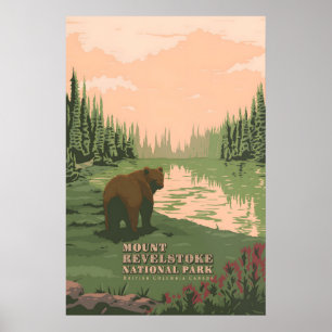 Affiche touristique du Parc national du Mont-Revel