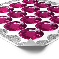 Tourmaline rose diamant