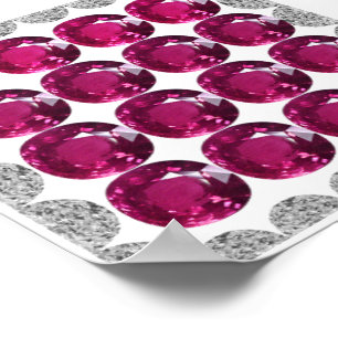 Affiche Tourmaline rose diamant