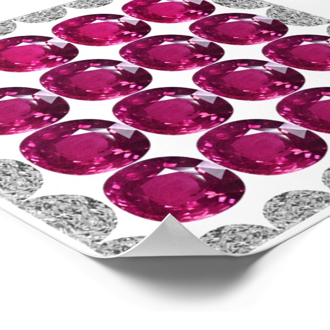 Affiche Tourmaline rose diamant (Coin)