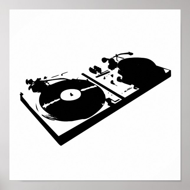 Affiche Tourne-disque (Devant)