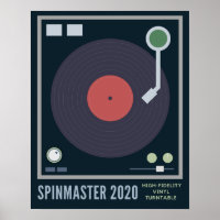 Tourne-disque de vinyle haute fidélité SpinMaster