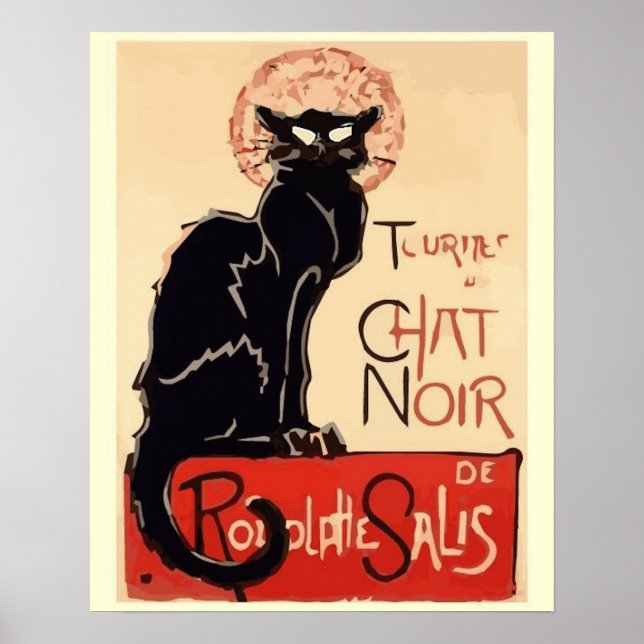 Affiche Tournée artistique du Chat Noir (Devant)