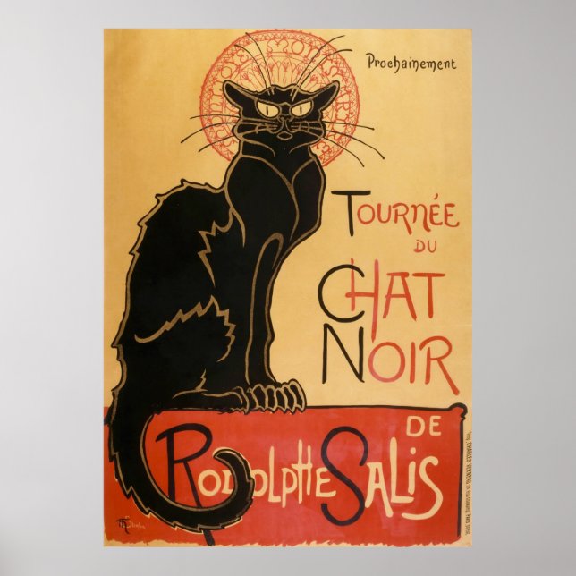 Affiche Tournee Du Conversation Noir (le chat noir) (Devant)