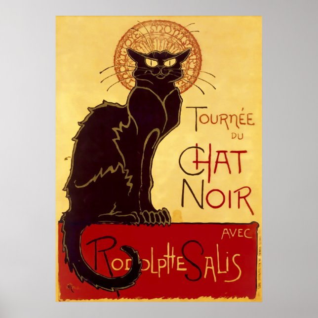 Affiche Tournée du Conversation Noir, Théophile Steinlen (Devant)