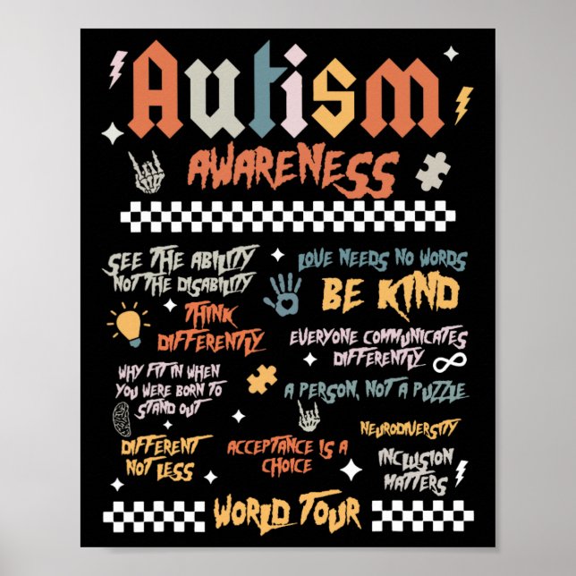 Affiche Tournée mondiale de l'autisme  (Devant)