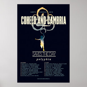 Affiche Tournée nord-américaine de Coheed And Cambria 2016