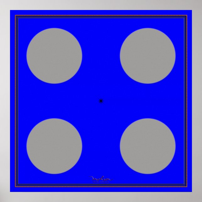 Affiche Tourner l'illusion optique Brown (Devant)