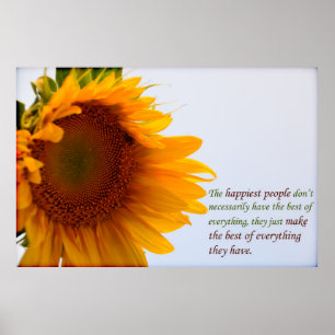 Affiche Tournesol avec le message