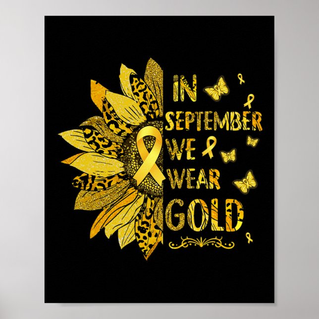 Affiche Tournesol Cancer Enfance En Septembre Nous Portons (Devant)