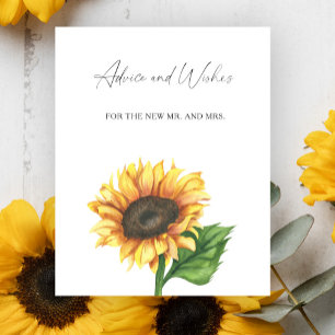 Affiche Tournesol - Conseils et Vœux pour les Nouveaux Mar