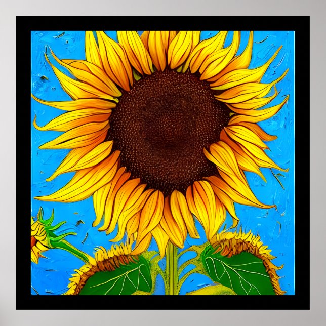 Affiche Tournesol de campagne (Devant)