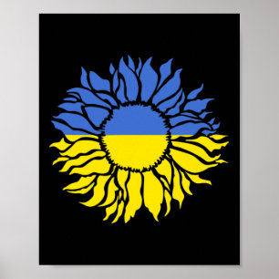 Affiche Tournesol de la paix Ukraine - Ukraine Vêtement Fo