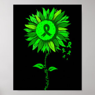 Affiche Tournesol de sensibilisation à la santé mentale ru