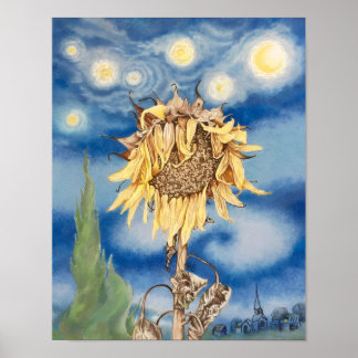 Affiche Tournesol de Vincent