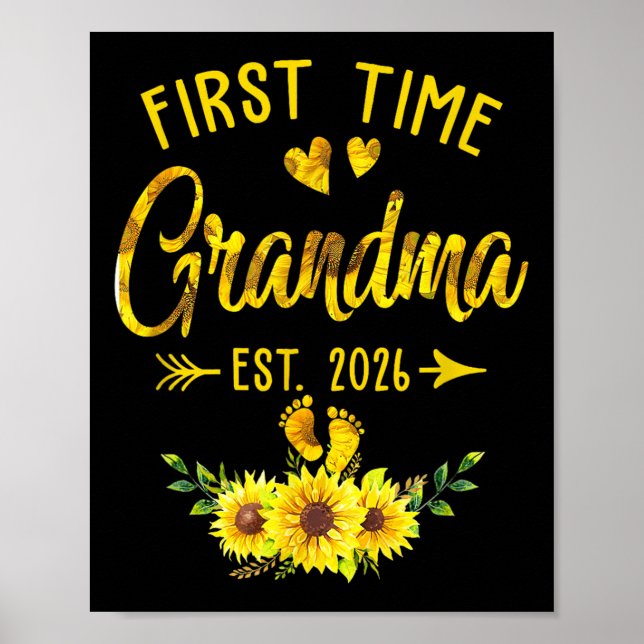 Affiche Tournesol Grandma Est 2026 Promu À (Devant)