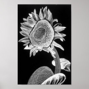 Affiche Tournesol imprimé - art pour l'organisme de bienfa