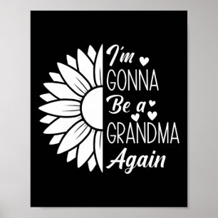 Affiche Tournesol Je serai à nouveau grand-mère Grand-mère