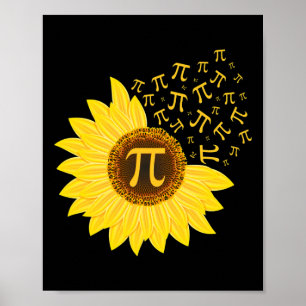 Affiche Tournesol Jour Pi - 3.14 - Maître de mathématiques