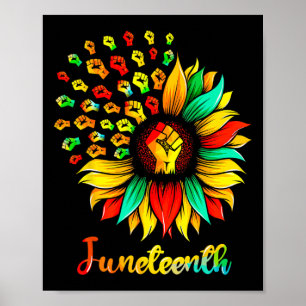 Affiche Tournesol Première Junte 19e Histoire des Noirs Af
