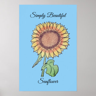 Affiche Tournesol simplement magnifique