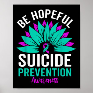 Affiche Tournesol Suicide Prévention Sensibilisation Milie