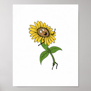 Affiche Tournesol, thème floral