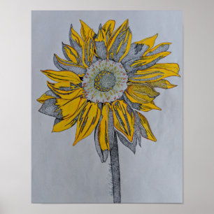 Affiche Tournesol, tournesol, Fleur Jaune, Art Jaune