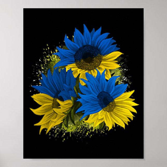 Affiche Tournesol Ukraine I stand with Ukraine Peace Drape (Devant)
