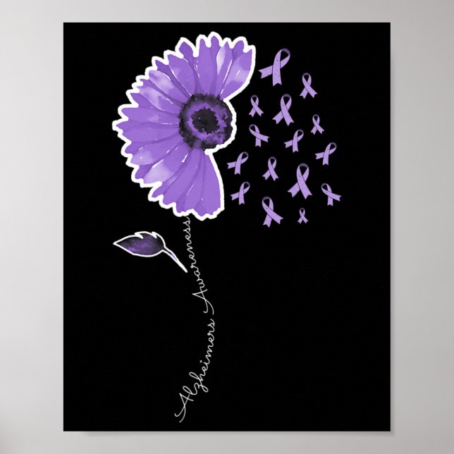 Affiche Tournesol violet guerrier Cute Ribbon (Devant)