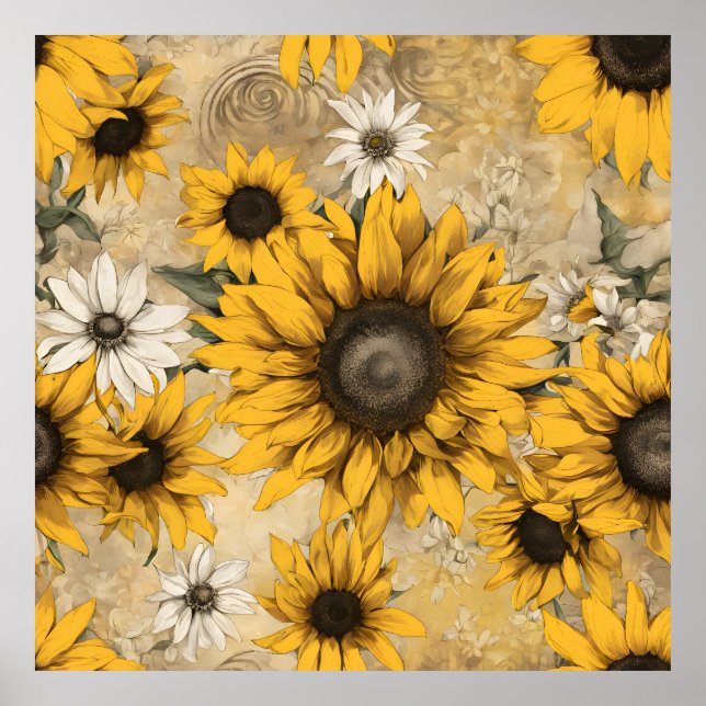 Affiche Tournesols (Devant)