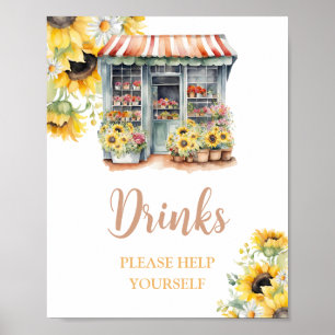 Affiche Tournesols De La Fête des mariées Du Marché Boisso
