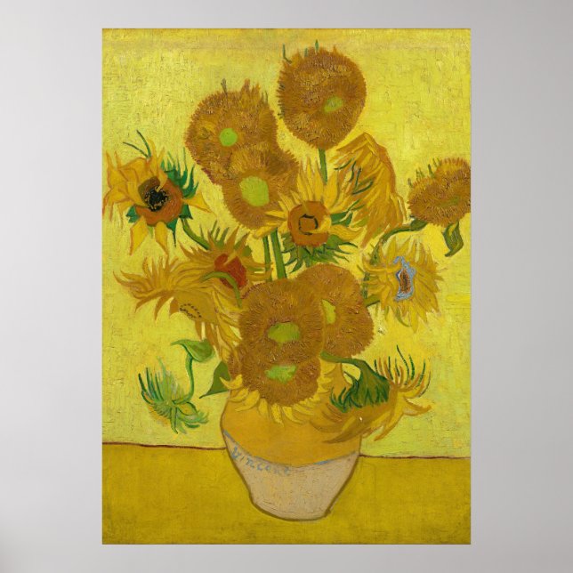 Affiche Tournesols de Van Gogh Peinture Art (Devant)