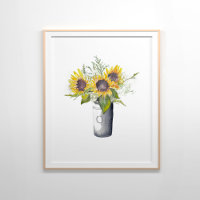 Tournesols encore vie aquarelle peinture
