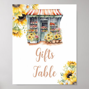 Affiche Tournesols Hors De La Fête des mariées Du Marché T